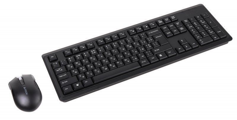Комплект бездротовий A4 Tech 4200N, V-Track, клавіатура+миша, чорний 4200N (GR-92+G3-200N) фото